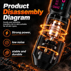 A7 Flex Adjustable Stroke Wireless Tattoo Pen