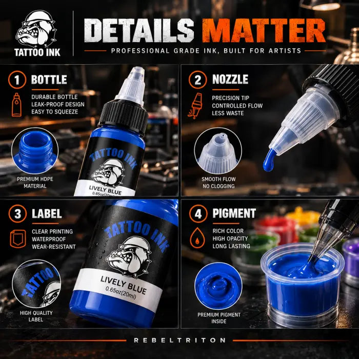 New Tattoo Ink B002  8-Color Pigment Set 20ml Easy Apply